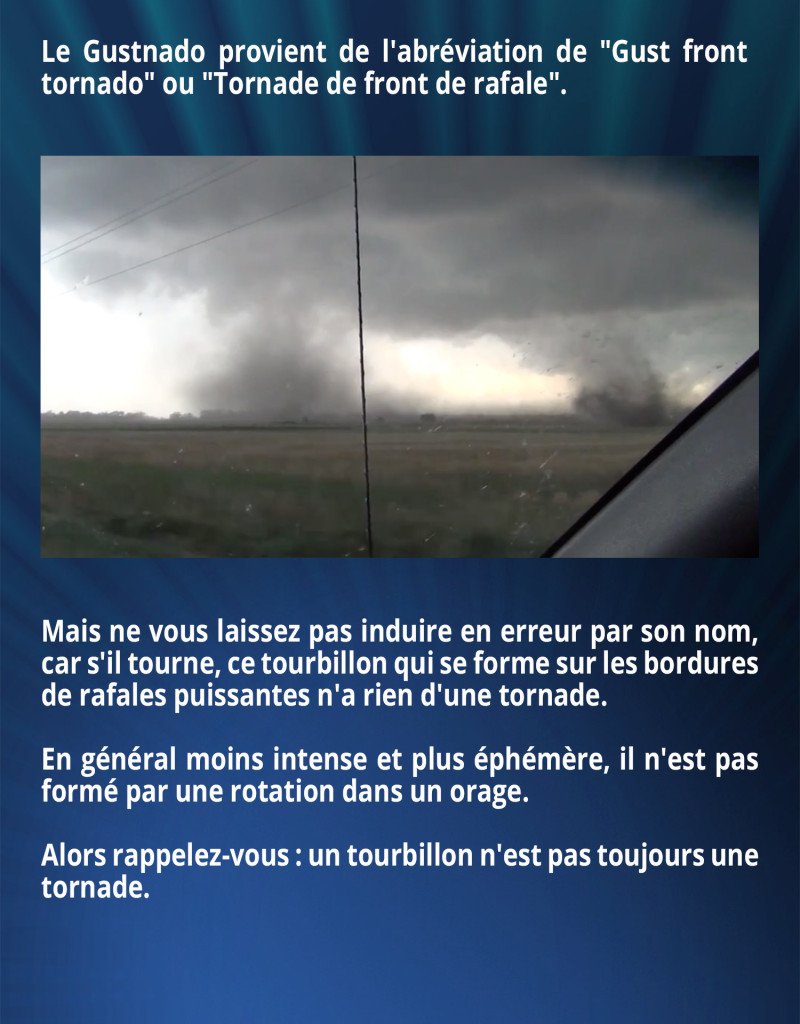 Le Gustnado provient de l'abréviation de 