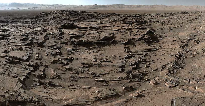 Vue panoramique de Mars