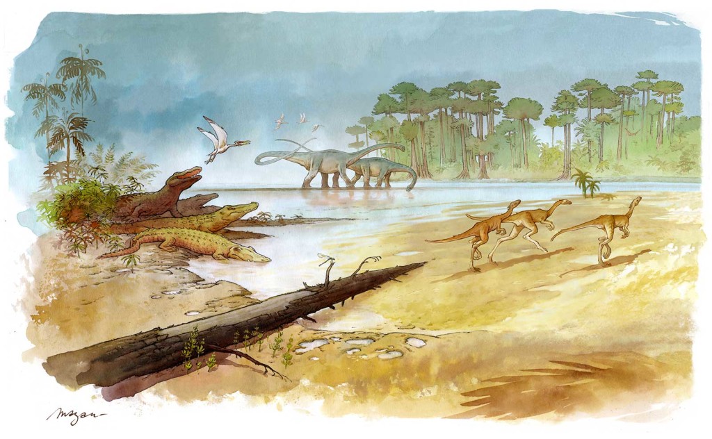 Dessin de Mazan, pour le site paléontologique d'Angeac-Charente