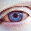 Albino Eye, dessin d'ElenaSai via DeviantArt
