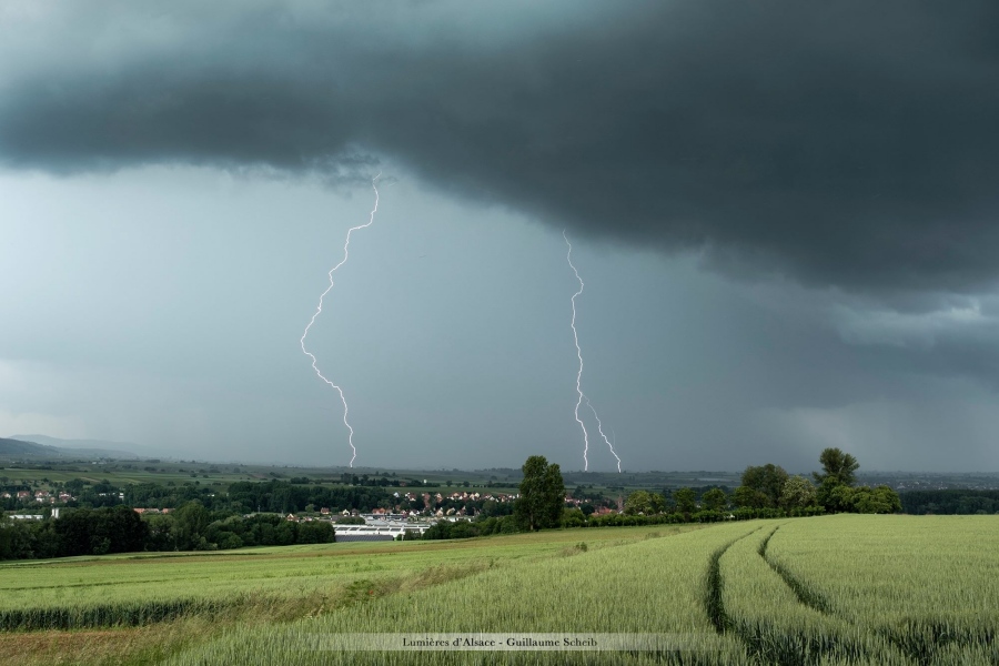 Orage du 5 juin, photo par Guillaume Scheib