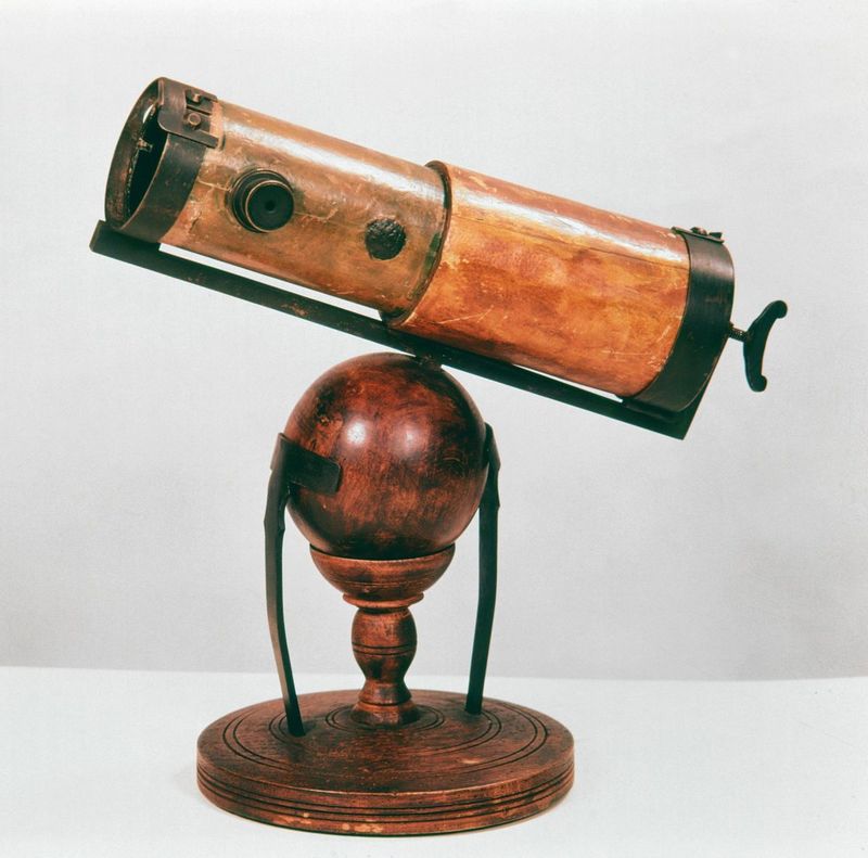 Le modèle de télescope façon Newton.