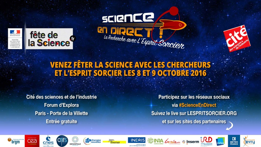 Science En Direct - 8 et 9 octobre 2016 à la Cité des sciences