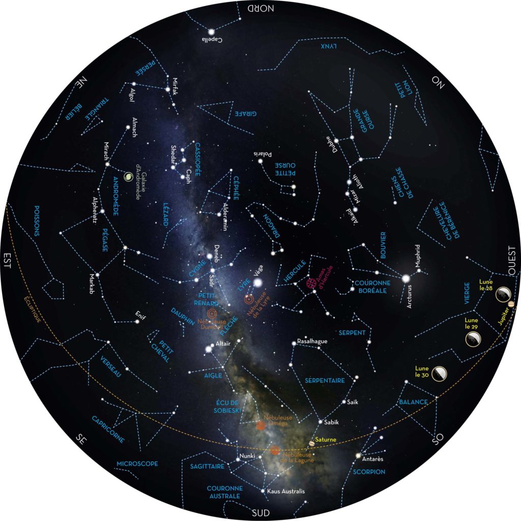 Carte nuits des étoiles 2017